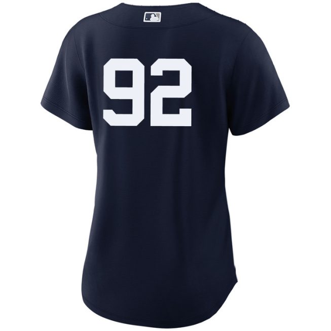 Yoendrys Gomez New York Yankees Women's Alternate Navy Player World Series Jersey - Image 2