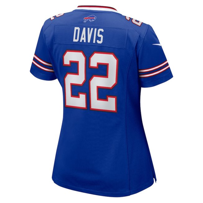 Ray Davis 22 Buffalo Bills Women's Game Jersey - Royal - Image 3