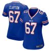 Travis Clayton Buffalo Bills Women's Game Jersey - Royal