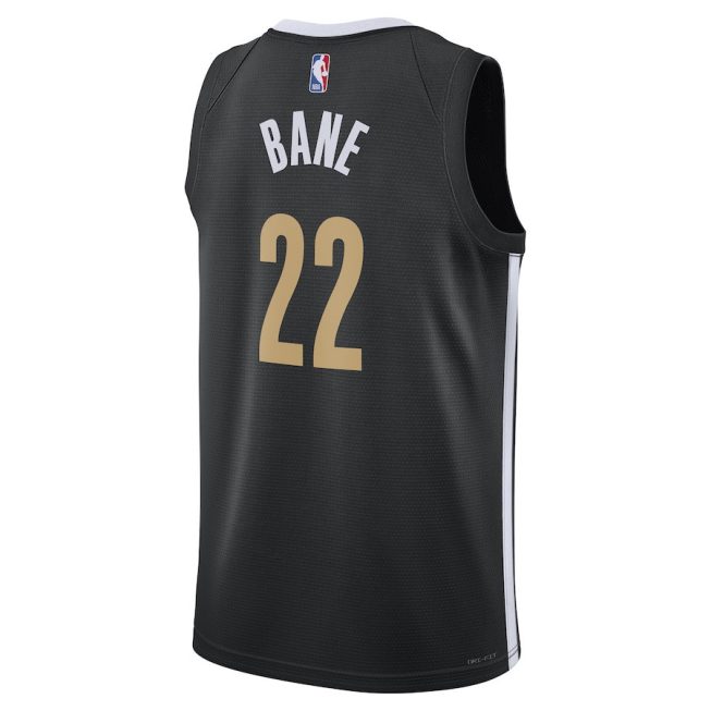 Desmond Bane 22 Memphis Grizzlies 2023/24 Swingman Jersey - City Edition - Unisex Black - Image 3