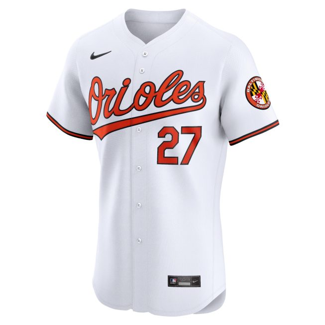 James McCann Baltimore Orioles Home Elite Player Jersey - White - Image 2