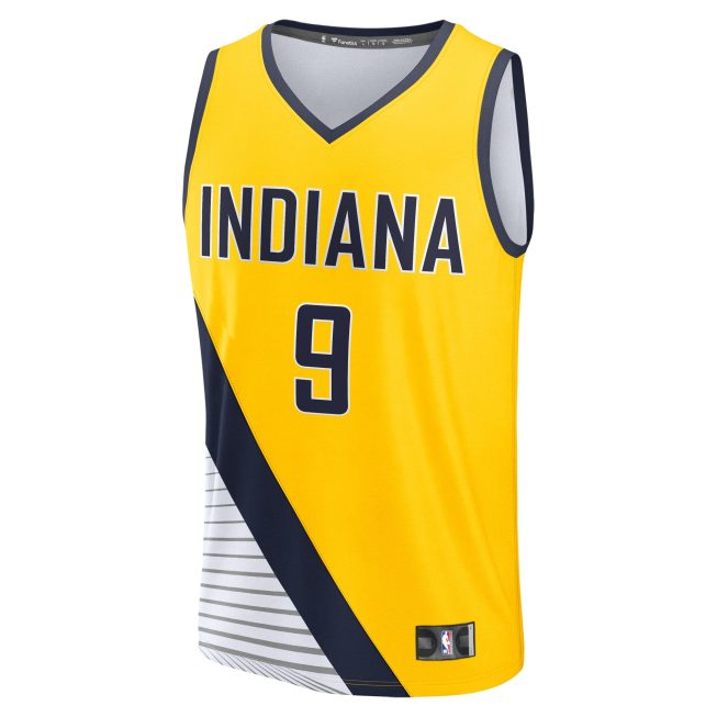 T.J. McConnell Indiana Pacers Fanatics Youth Fast Break Player Jersey - Statement Edition - Gold - Image 2