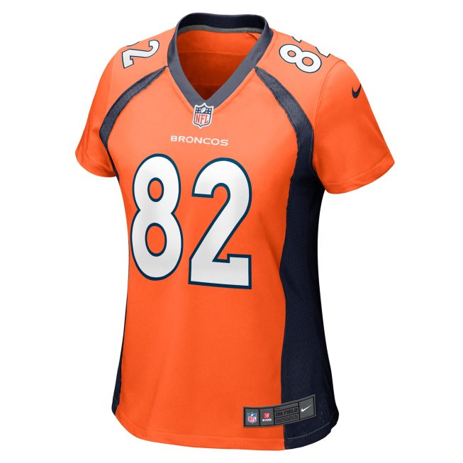 Adam Trautman Denver Broncos Women's Team Game Jersey - Orange - Image 2