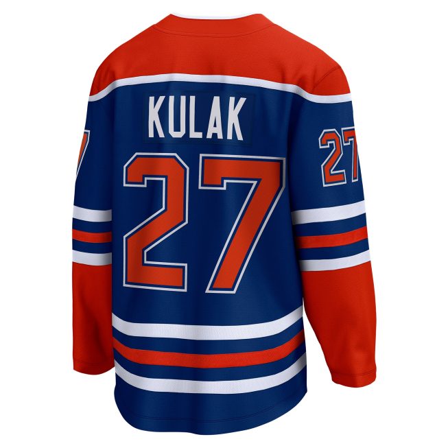 Brett Kulak Edmonton Oilers Fanatics Home Breakaway Player Jersey - Royal - Image 3