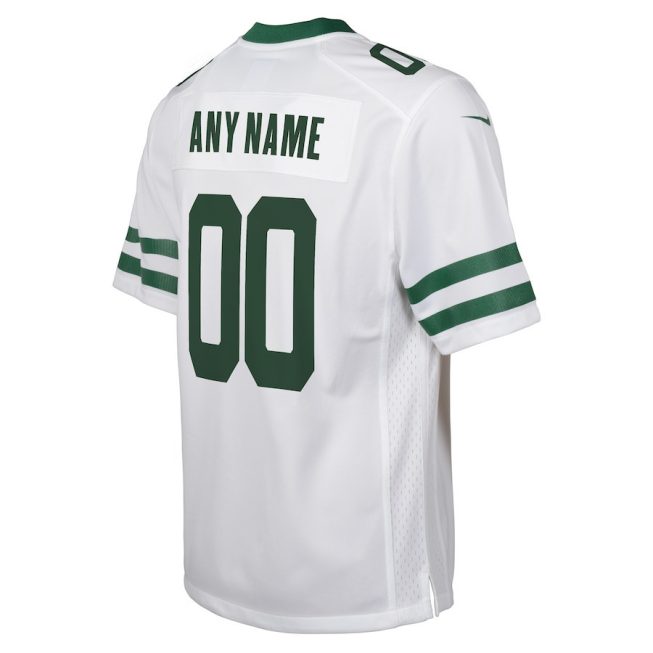 New York Jets Custom YOUTH Legacy Game Jersey - White - Image 3