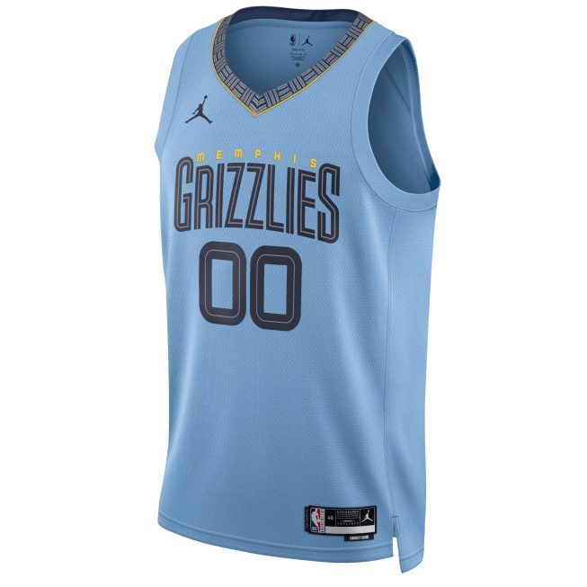 Memphis Grizzlies Jordan Brand Unisex 2022/23 Swingman Custom Jersey - Statement Edition - Blue - Image 2