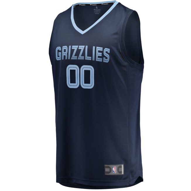 Memphis Grizzlies Fanatics Fast Break Custom Replica Jersey Navy - Icon Edition - Image 2