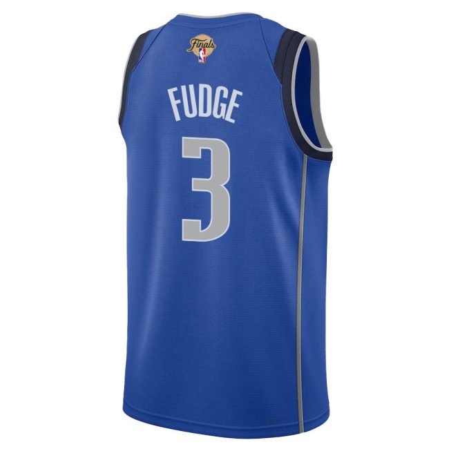 Alex Fudge 3 Dallas Mavericks 2024 FINALS PATCH Swingman Jersey - Icon Edition - Blue - Image 3