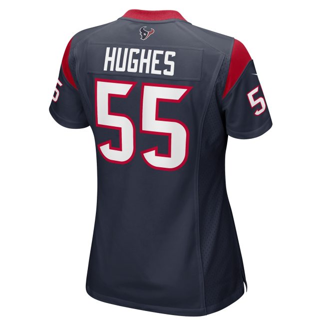 Jerry Hughes Houston Texans Women's Game Player Jersey - Navy - Image 3