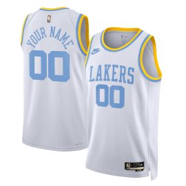 Los Angeles Lakers Unisex 2022/23 Custom Swingman Jersey - Classic Edition - White