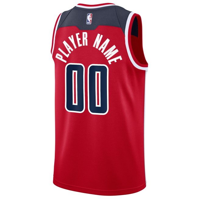 Washington Wizards 2020/21 Swingman Custom Jersey - Icon Edition - Red - Image 3