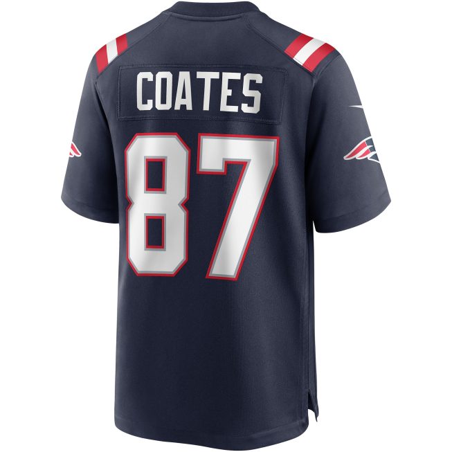 Ben Coates New England Patriots Game Retired Player Jersey - Navy - Image 3