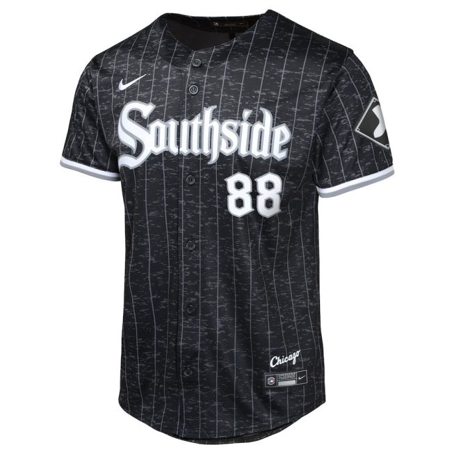 Luis Robert Jr. 88 Chicago White Sox City Connect Limited YOUTH Jersey - Black - Image 2