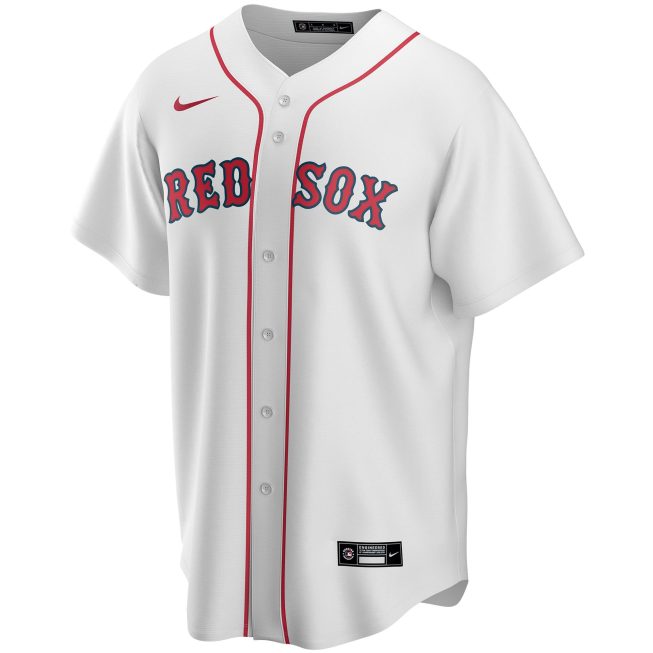 Boston Red Sox Home Replica Custom Jersey - White - Image 2