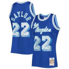 Elgin Baylor Los Angeles Lakers Mitchell & Ness 1996/97 Hardwood Classics 75th Anniversary Diamond Swingman Jersey - Royal