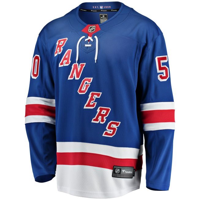 Will Cuylle New York Rangers Fanatics Home Premier Breakaway Player Jersey - Blue - Image 2