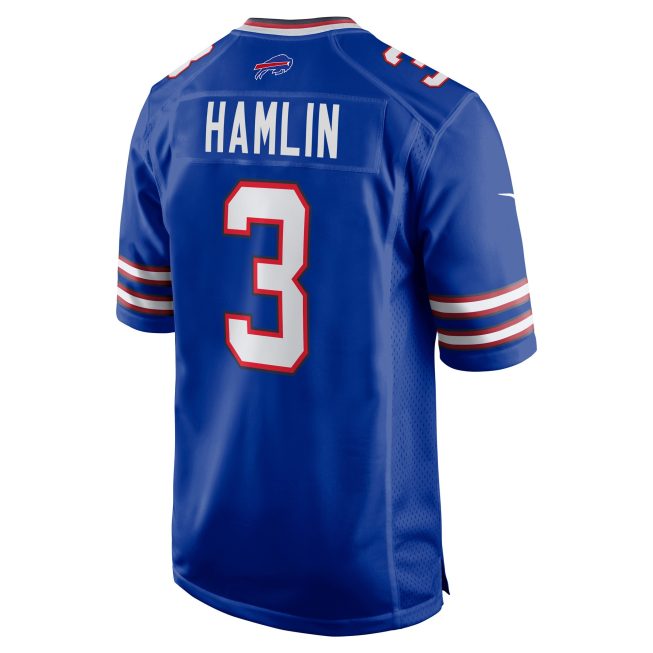 Damar Hamlin Buffalo Bills Home Game Player Jersey - Royal - Image 3