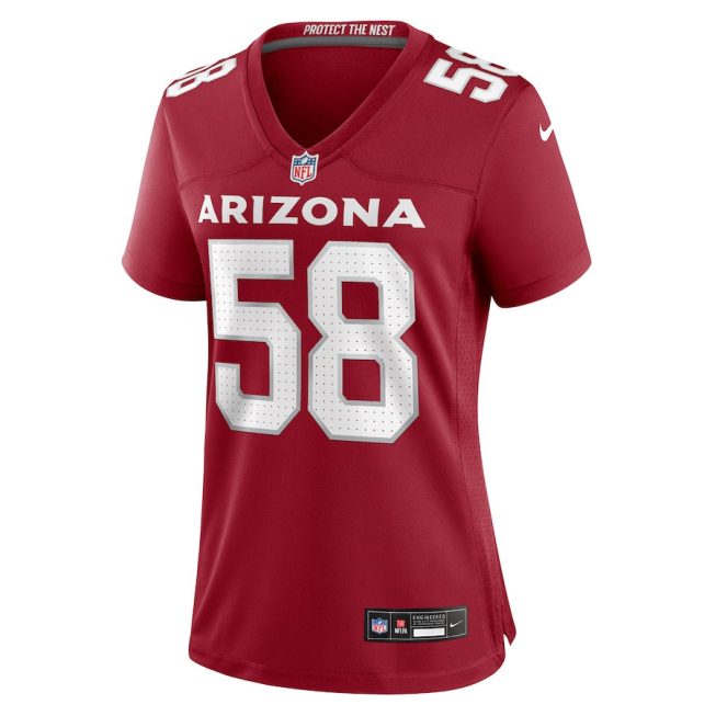 Tyreek Maddox-Williams 58 Arizona Cardinals Women GameJersey - Cardinal - Image 2