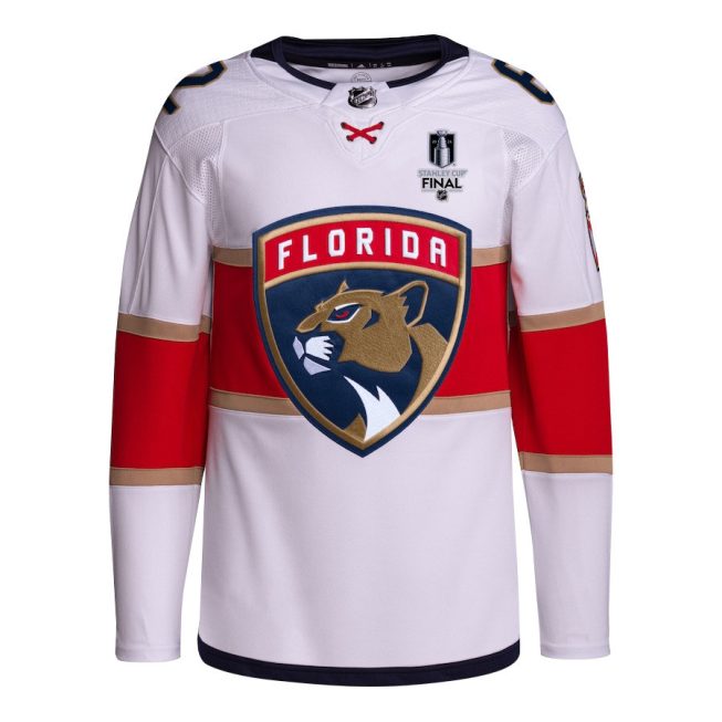 Brandon Montour 62 Florida Panthers 2024 STANLEY CUP Final Away Breakaway Jersey - Men, White - Image 2