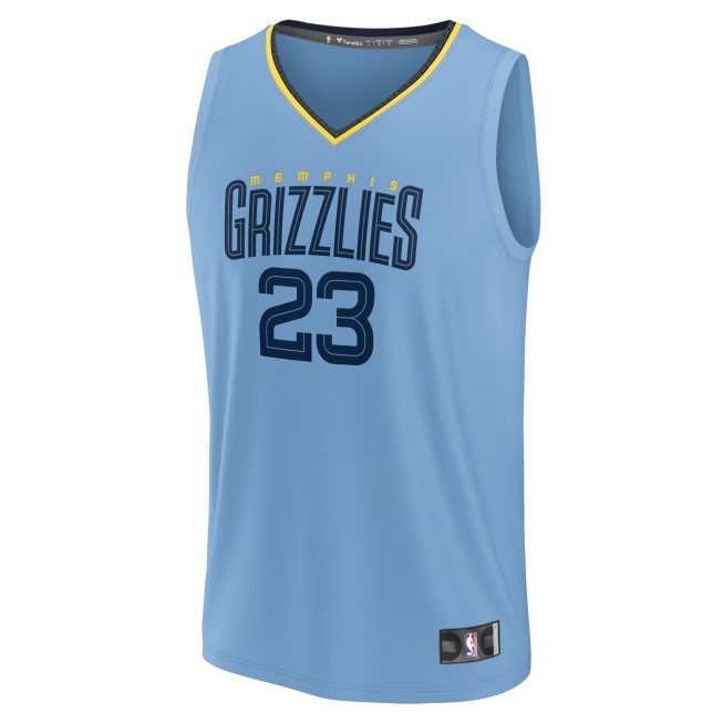 Derrick Rose Memphis Grizzlies Fanatics Men's Fast Break Player Jersey - Statement Edition - Light Blue - Image 2