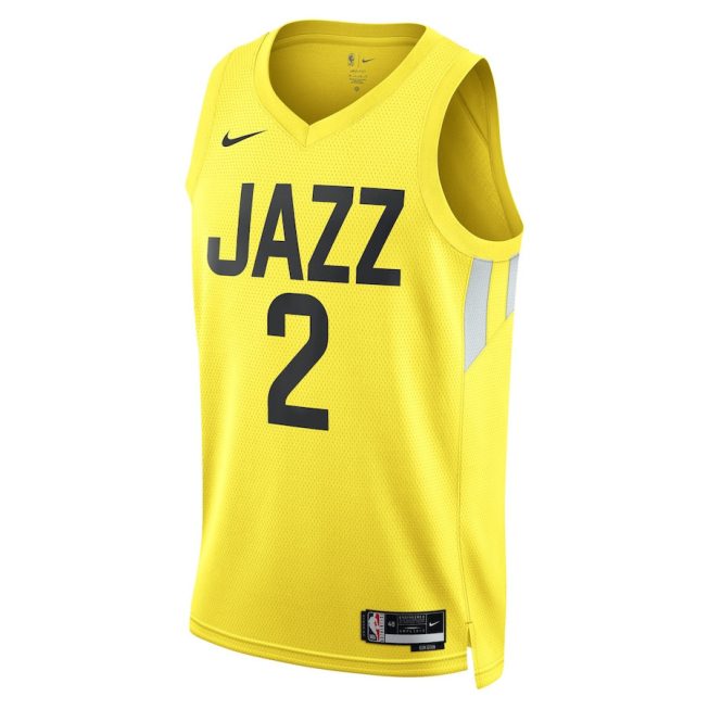 Colin Sexton 2 Utah Jazz Unisex Swingman Jersey - Icon Edition - Gold - Image 2