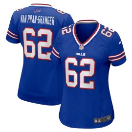 Sedrick Van Pran-Granger 62 Buffalo Bills Women's Game Jersey - Royal