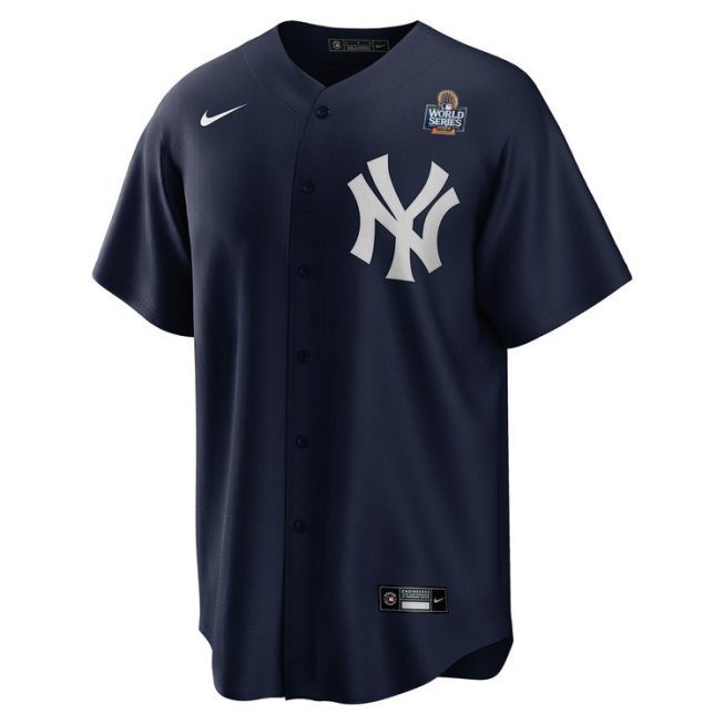 Aaron Boone New York Yankees Alternate Navy Player World Series Jersey - Image 3