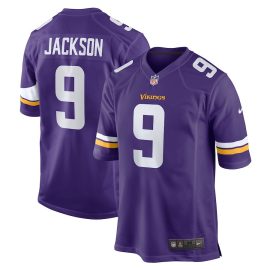 Trishton Jackson 9 Minnesota Vikings Men Game Jersey - Purple