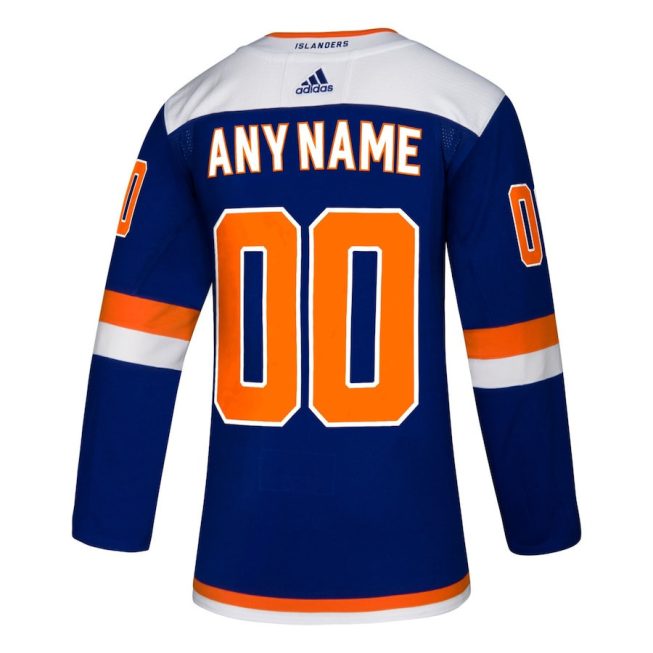 New York Islanders Alternate Custom Men Jersey - Blue - Image 3