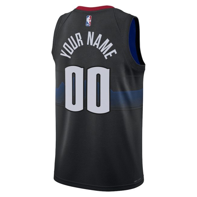 Denver Nuggets 2023/24 City Edition Swingman Custom Jersey - Black - Image 3