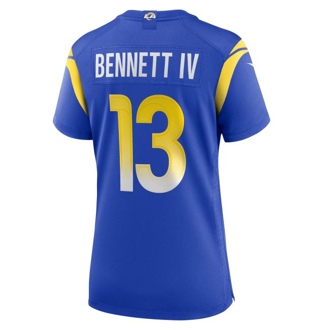 Stetson Bennett Los Angeles Rams Women's Team Game Jersey - Royal - Image 3