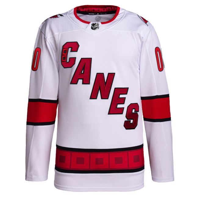 Carolina Hurricanes Away Primegreen Authentic Custom Jersey - White - Image 2