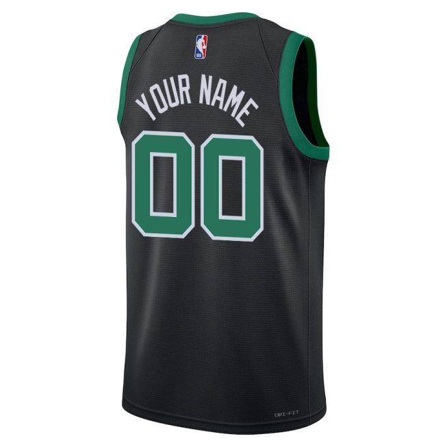 Boston Celtics 2024 FINALS CHAMPIONS Swingman Jersey Customized - Statement Edition - Black - Image 3