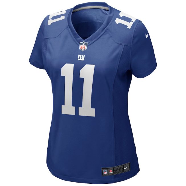 Phil Simms 11 New York Giants Women Game Retired Jersey - Royal - Image 2