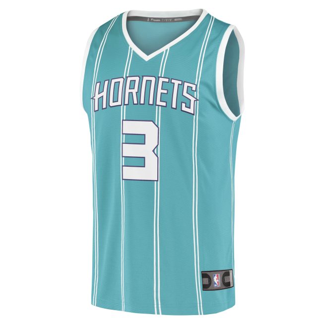 Terry Rozier III Charlotte Hornets Fanatics Fast Break Replica Player Jersey - Icon Edition - Teal - Image 2