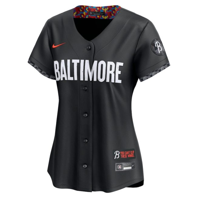 Adley Rutschman 35 Baltimore Orioles City Connect Limited Women Jersey - Black - Image 2