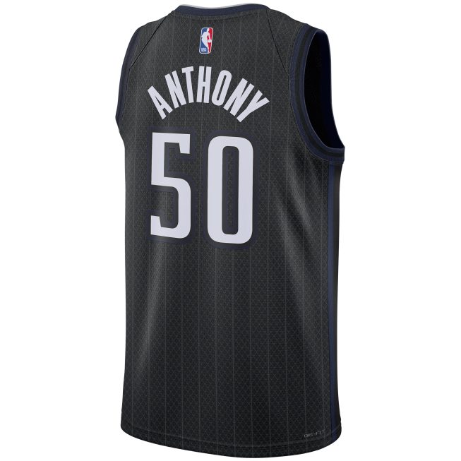 Cole Anthony Orlando Magic Unisex 2022/23 Swingman Jersey - City Edition - Black - Image 3
