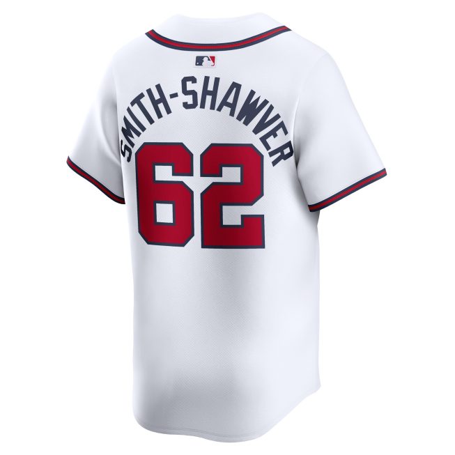 AJ Smith-Shawver Atlanta Braves Home Limited Player Jersey - White - Image 3