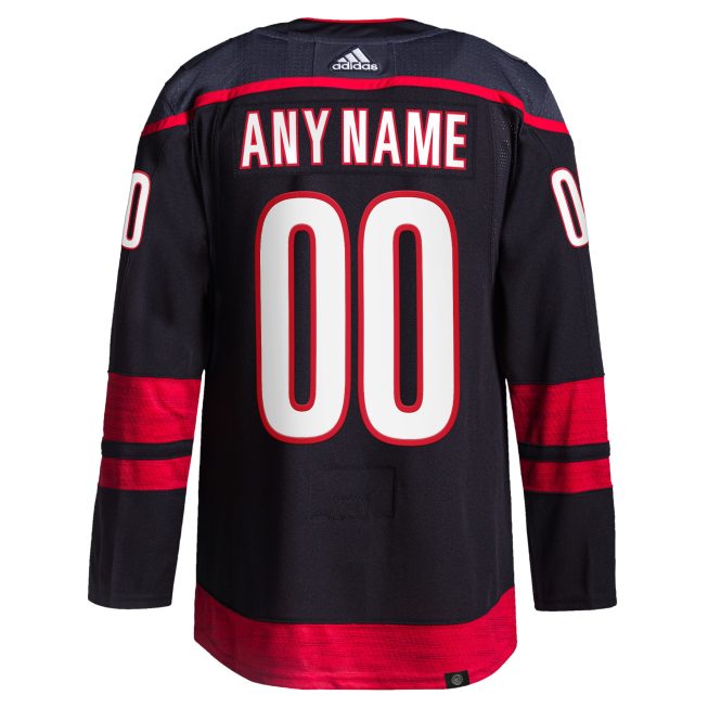 Carolina Hurricanes Home Primegreen Authentic Custom Jersey - Black - Image 3