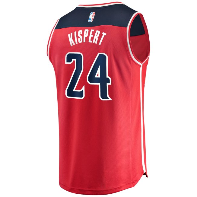 Corey Kispert Washington Wizards Fanatics Fast Break Replica Jersey - Icon Edition - Red - Image 3