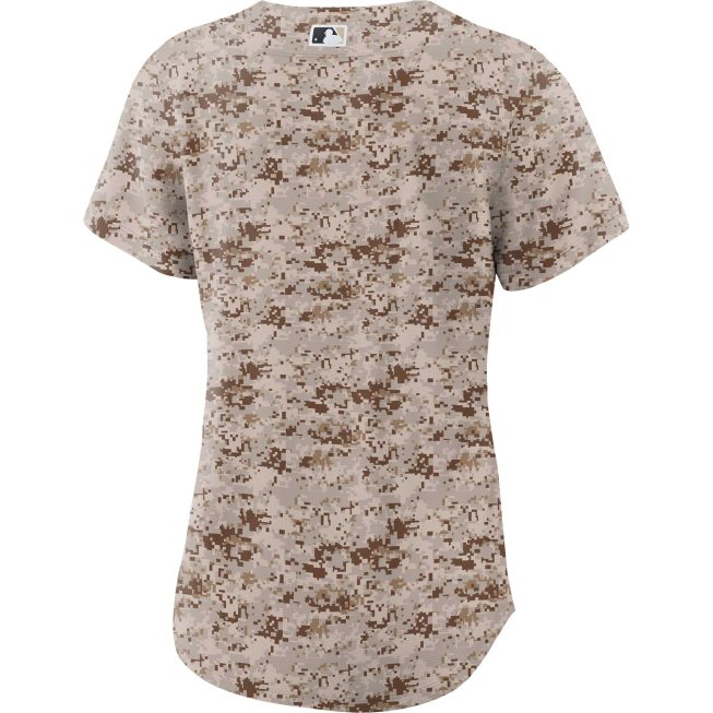 San Diego Padres Women's USMC Alternate Replica Team Jersey - Camo - Image 3
