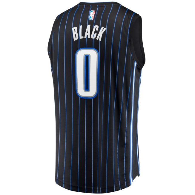 Anthony Black Orlando Magic Fanatics Youth Fast Break Replica Jersey - Icon Edition - Black - Image 3
