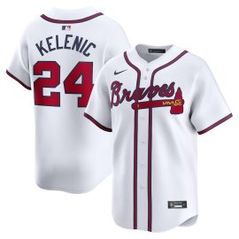 Jarred Kelenic 24 Atlanta Braves Home Limited Men Jersey - White
