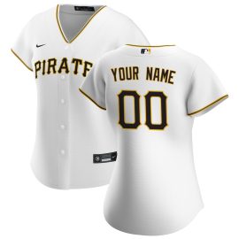 Pittsburgh Pirates Women's Home Replica Custom Jersey - White