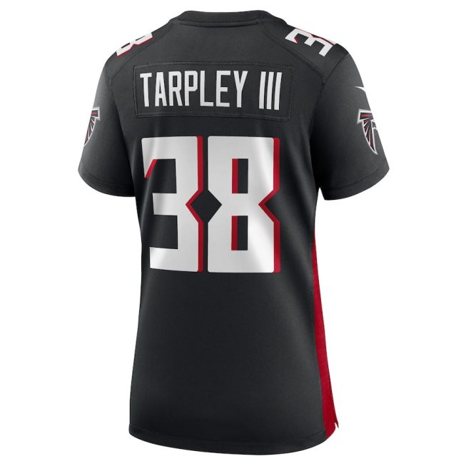 Arnold Tarpley III 38 Atlanta Falcons Women Game Jersey - Black - Image 3