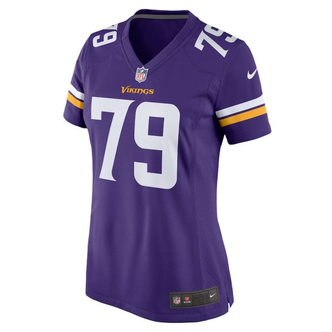 Kenny Willekes 79 Minnesota Vikings Women Game Jersey - Purple - Image 2
