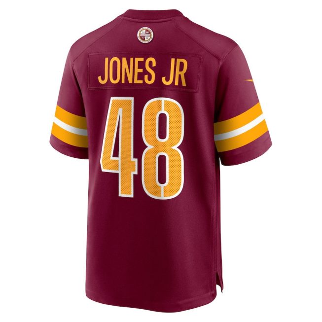 Andre Jones Jr. 48 Washington Commanders Men Game Jersey - Burgundy - Image 3