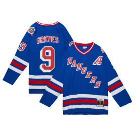 Adam Graves New York Rangers Mitchell & Ness 1993/94 Blue Line Player Jersey - Royal