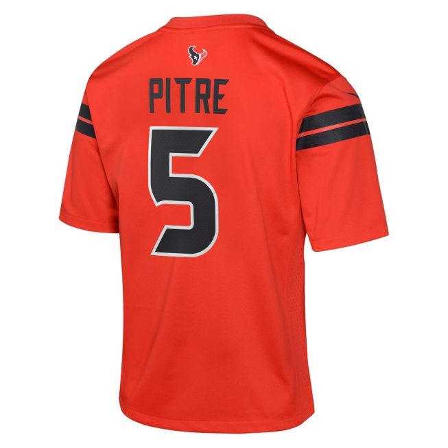 Jalen Pitre Houston Texans Youth Alternate Game Jersey - Red - Image 3