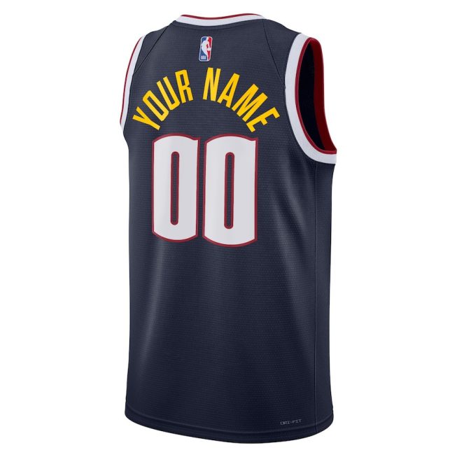 Denver Nuggets 2023/24 Icon Swingman Custom Men Jersey - Navy - Image 3